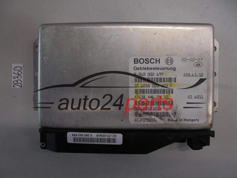 STEROWNIK SKRZYNI AUTOMATYCZNEJ MERCEDES VITO W638 BOSCH 0 260 002 699, 0260002699, A 638 446 24 10, A6384462410