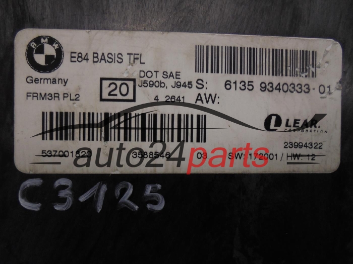 CENTRALKA MODUL BMW 61359340333 - 01