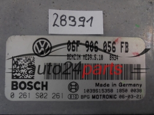 Centralina motore VOLKSWAGEN 0261S02261 06F906056FB MED9.5.10