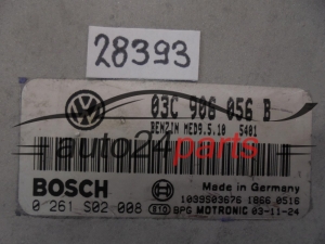 Sterownik silnika VOLKSWAGEN 0261S02008 03C906056B MED9.5.10 - 28393