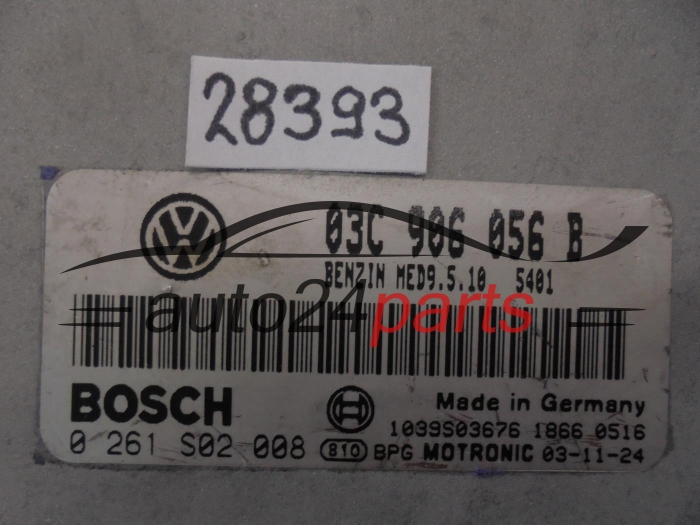 Μονάδα Ελέγχου Κινητήρα VOLKSWAGEN 0261S02008 03C906056B MED9.5.10