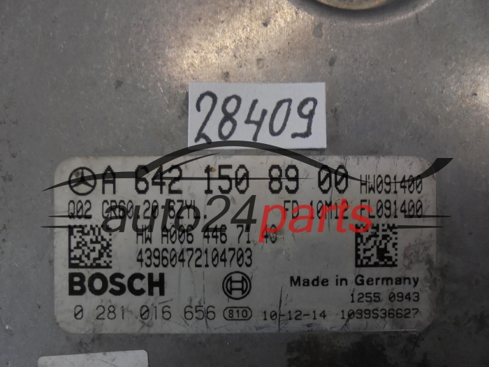 KOMPUTER STEROWNIK SILNIKA MERCEDES CLS 350 3.0 CDI BOSCH 0 281 016 656, 0281016656, A 642 150 89 00, A6421508900, CR60.20