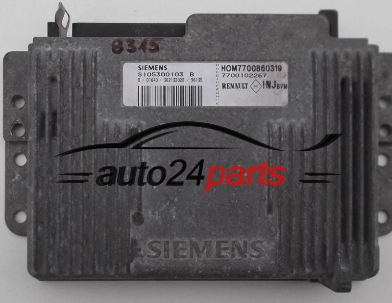 ΜΟΝΑΔΑ ΕΛΕΓΧΟΥ ΚΙΝΗΤΗΡΑ RENAULT MEGANE 1.6 8V, SIEMENS S105300103A, HOM7700860319, 7700865810