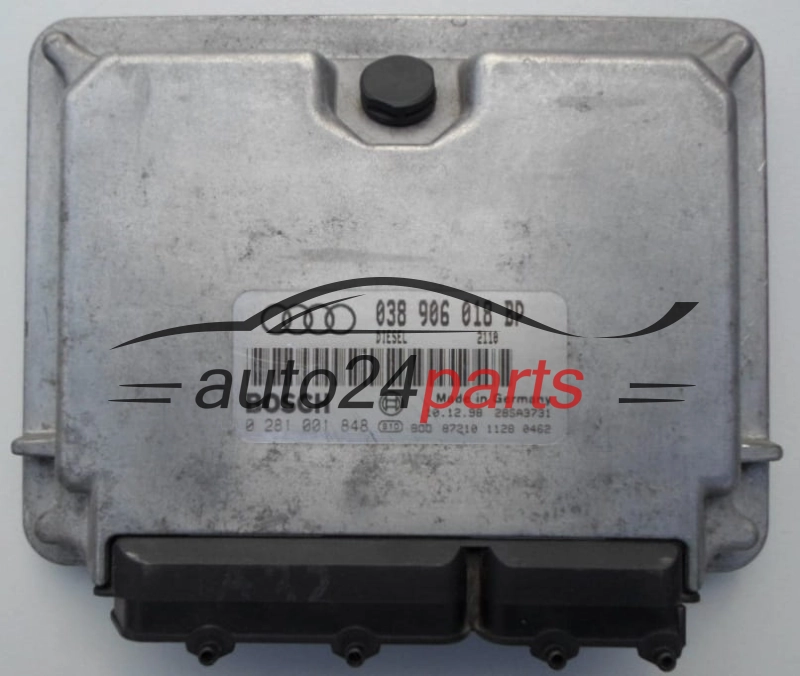 ECU CENTRALITA DE MOTOR  AUDI A3 BOSCH 0 281 001 848, 038 906 018 BP