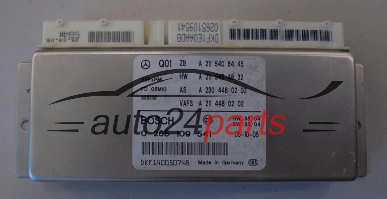 MERCEDES 0265109541 A2115406445 A2115454832 A2304480202 A2114480202