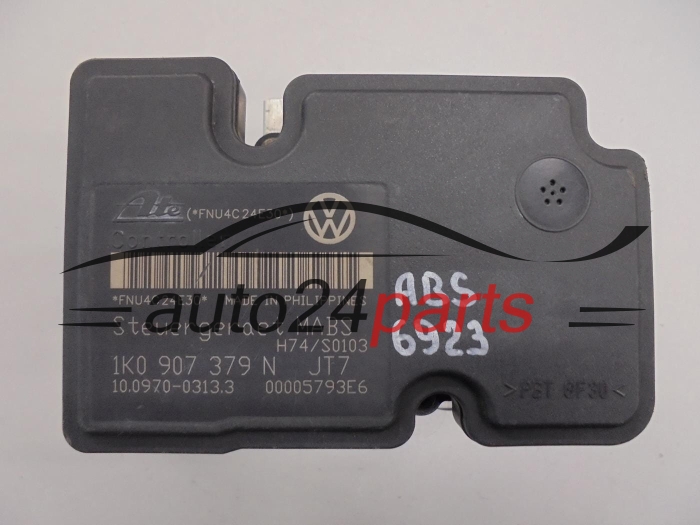 Bomba ABS y centralita VOLKSWAGEN AUDI SEAT SKODA 1K0 614 117 F, 1K0614117F, ATE 10.0207-0034.4, 10020700344, 1K0 907 379 N, 1K0907379N, 10.0970-0313.3, 10097003133