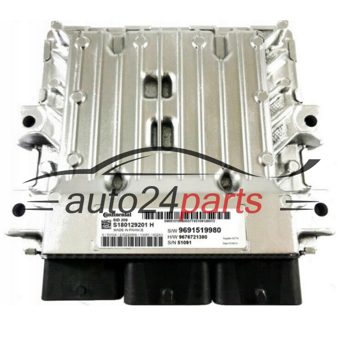 KOMPUTER STEROWNIK SILNIKA CITROEN PEUGEOT S180129201 H S180129201H 9691519980 9676721380 PLUG AND PLAY