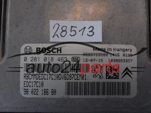 Centralina do motore CITROEN PEUGEOT 0281018463 9802218680