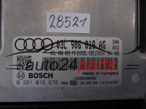 Μονάδα Ελέγχου Κινητήρα Audi 0281016678 03L906019AG EDC17CP14