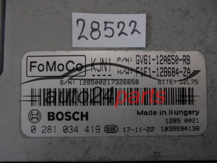 KOMPUTER STEROWNIK SILNIKA FORD GV61-12A650-RB GV6112A650RB 0281034419