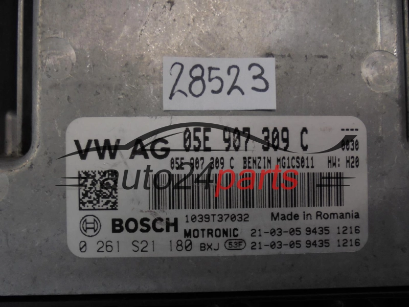 Centralina do motore VOLKSWAGEN AUDI 0261S21180 05E907309C