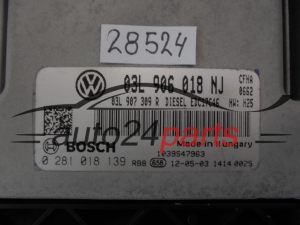 Sterownik silnika Volkswagen 0281018139 03L906018NJ – zdjęcie 2