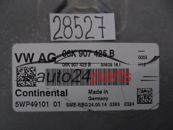 Sterownik silnika Audi Volkswagen 5WP4910101 06K907425B – zdjęcie 2