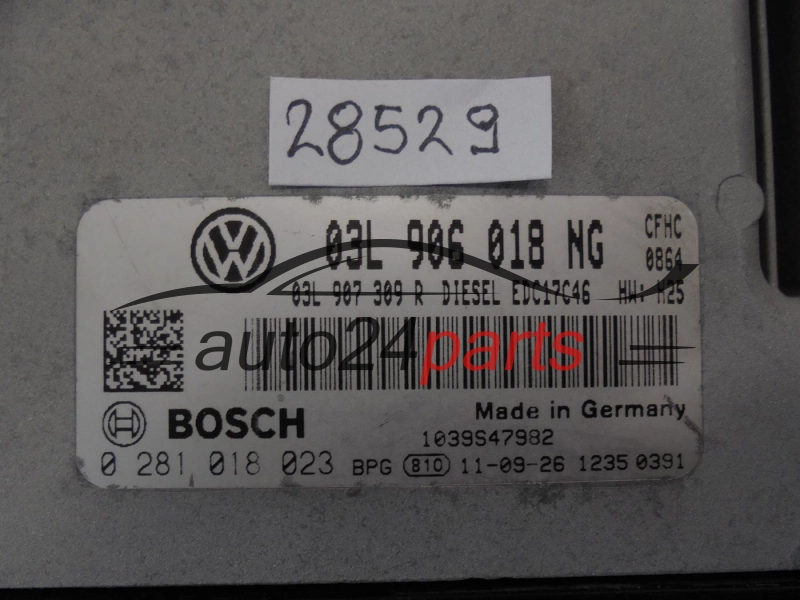 Calculateur Moteur VOLKSWAGEN 0281018023 03L906018NG EDC17C46