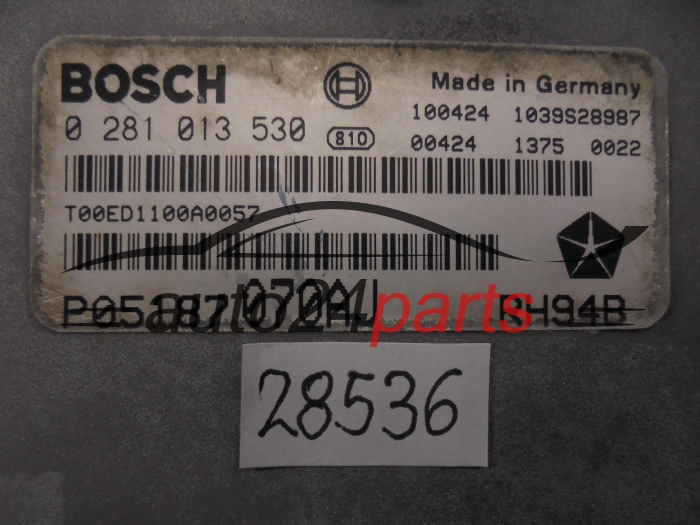 KOMPUTER STEROWNIK SILNIKA JEEP CHRYSLER 0281013530 P05187070AJ