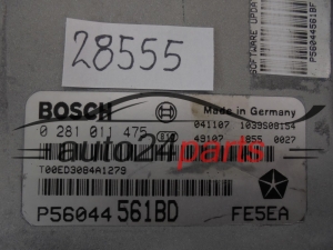 KOMPUTER STEROWNIK SILNIKA JEEP GRAND CHEROKEE 2.8 CRD BOSCH 0 281 011 475, 0281011475, P56044561BD, FE5EA