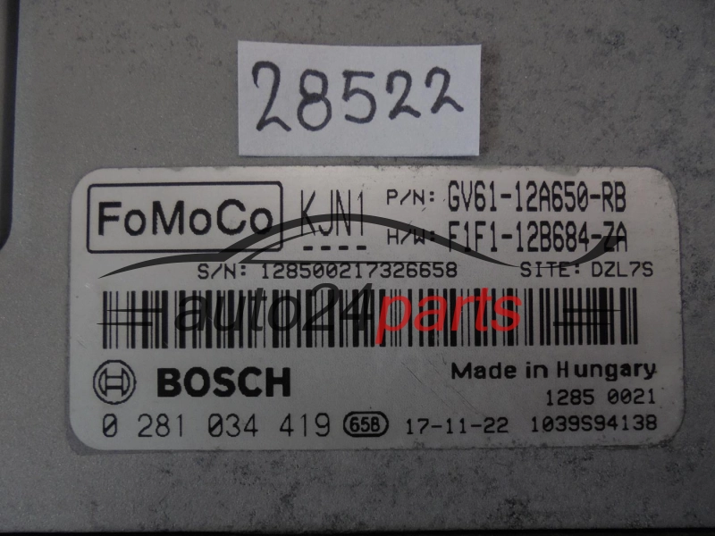 FORD GV61-12A650-RB GV6112A650RB 0281034419