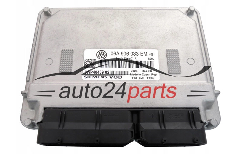 VOLKSWAGEN GOLF 1.6 06A 906 033 EM, 06A906033EM, SIEMENS VDO 5WP40439 02, BENZIN SIMOS 7.1A 8715