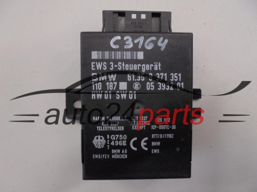 KOMPUTER STEROWNIK SILNIKA EWS BMW E38 61.35-8 371 351, 61358371351, 05 3932 01, 05393201