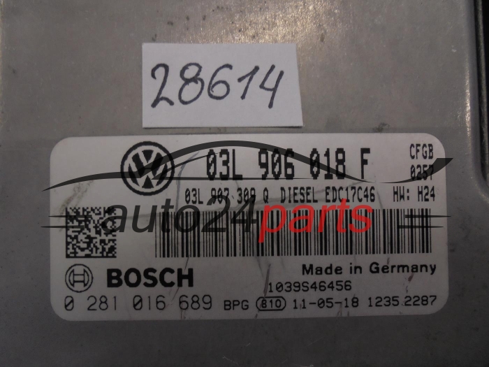 VOLKSWAGEN 0281016689 03L906018F