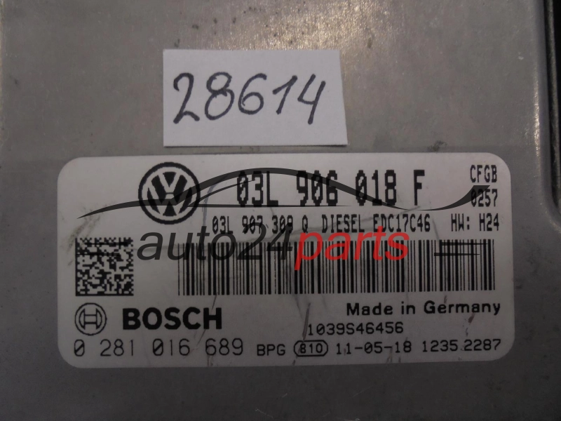 VOLKSWAGEN 0281016689 03L906018F