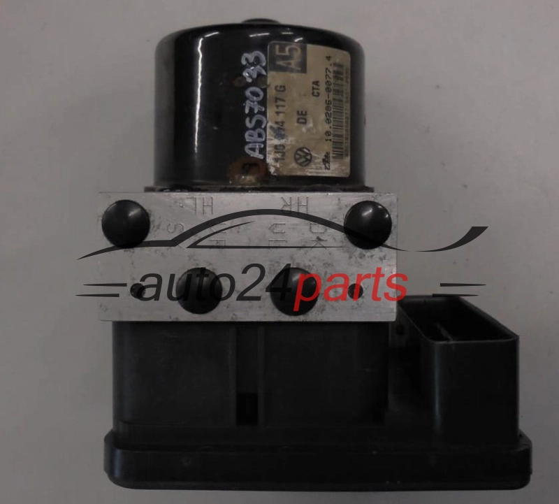 Bomba de abs AUDI VOLKSWAGEN SEAT SKODA 1J0 614 117 G, 1J0614117G, ATE 10.0206-0077.4, 10020600774, 1C0 907 379 L, 1C0907379L, 10.0960-0334.3, 10096003343
