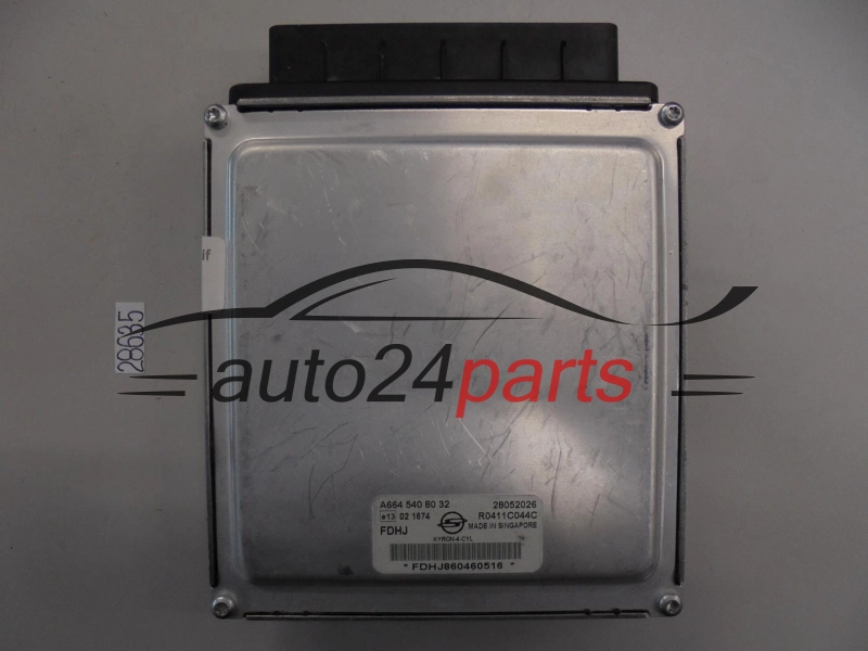 ECU ENGINE CONTROLLER SSANGYONG KYRON A6645408032, A664 540 80 32, R0411C044C