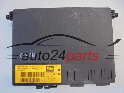 CENTRALKA MODUL BSI PEUGEOT 406 2.0 HDI VALEO 730 051 11, 73005111, 96 458 718 80, 9645871880, CD4
