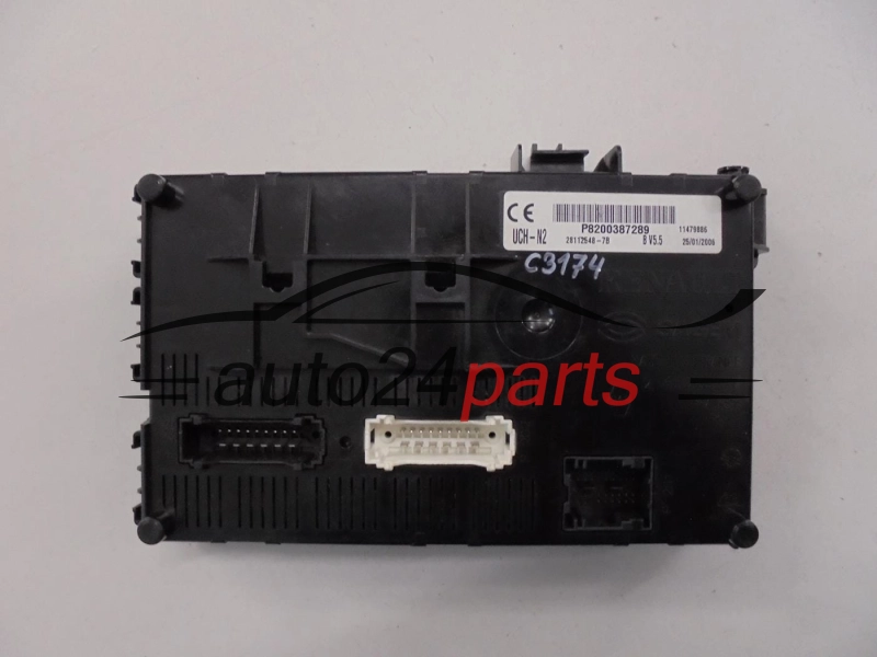 CENTRALKA MODUL STEROWNIK KOMFORTU BSI RENAULT CLIO SAGEM UCH-N2, P8200387289, 28112548-7B, 281125487B