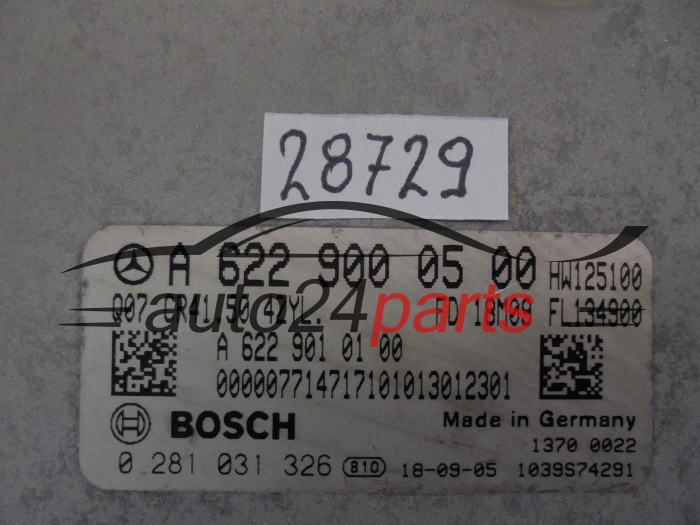 KOMPUTER STEROWNIK SILNIKA MERCEDES BENZ 0281031326 A6229000500 CR4.50