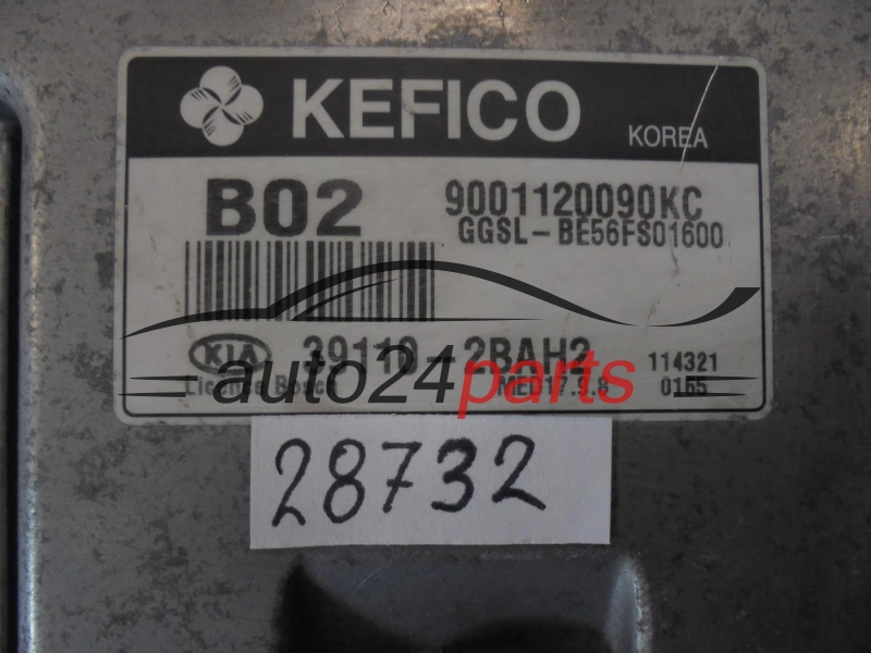 Centralita de motor KIA SPORTAGE 39110-2BAH2 391102BAH2 9001120090KE B02