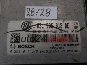 VOLKSWAGEN 0281017378 03L906018DE EDC17C46