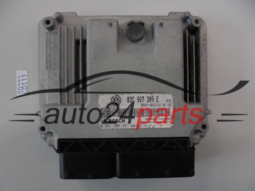 KOMPUTER STEROWNIK SILNIKA VW VOLKSWAGEN BOSCH 0261S06351, 0 261 S06 351, 03C907309E, 03C 907 309 E