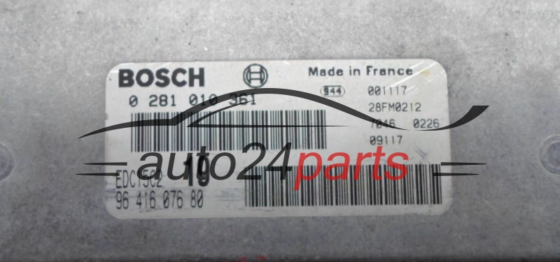 ECU ENGINE CONTROLLER PEUGEOT 406 2.0 HDI BOSCH 0 281 010 361