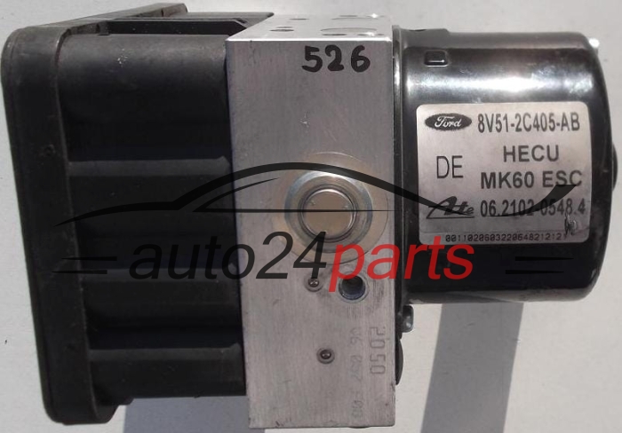 ABS POMPA I STEROWNIK FORD FIESTA FoMoCo 8V51-2C405-AB, ATE 06.2102-0548.4