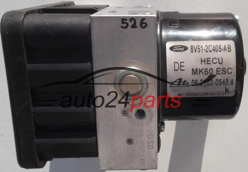 ABS POMPA I STEROWNIK FORD FIESTA FoMoCo 8V51-2C405-AB, ATE 06.2102-0548.4