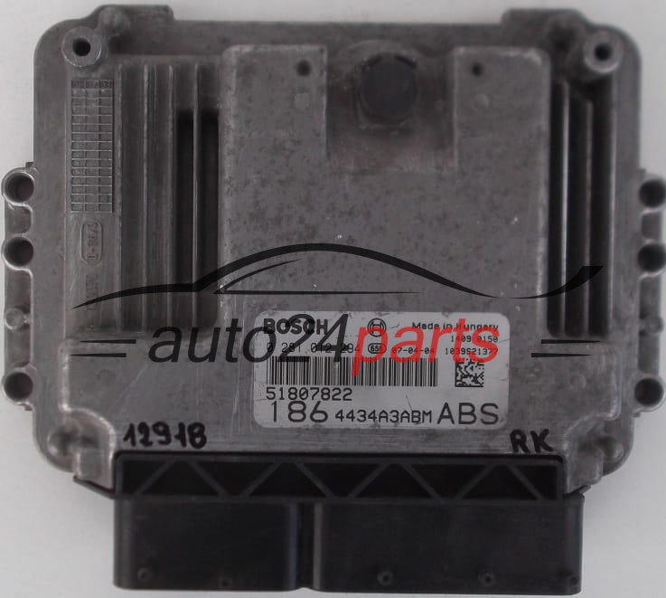Calculateur (ECU) Occasion Pour Fiat - Référence Bosch 0281012294 / 51807822 - Modèle EDC16C39