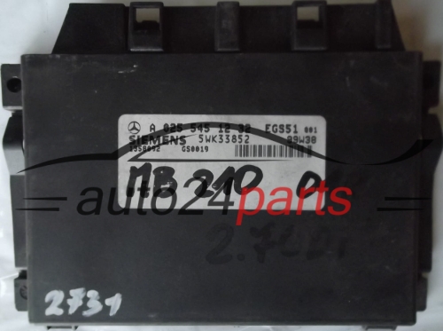 ECU AUTOMATIC GEARBOX MERCEDES W210 E270 CDI A0255451232, A 025 545 12 32, SIEMENS 5WK33852 99W38 EGS51 - 2731