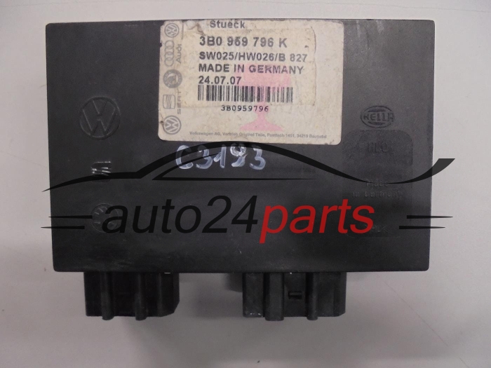 Moduł komfortu Volkswagen Seat Skoda 3B0959796K