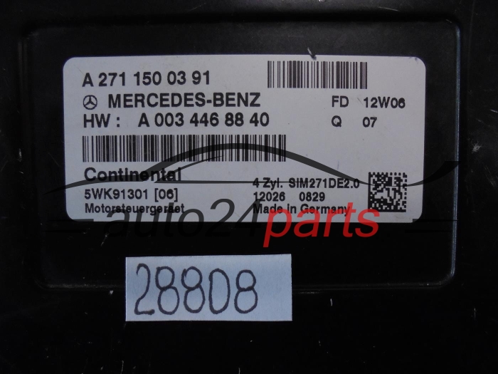 Sterownik silnika Mercedes 5WK91301(03) 5WK91301 – zdjęcie 2