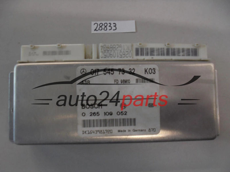 ABS STEROWNIK ASR MERCEDES W202 W210 SL R129 0175457332, 017 545 73 32, BOSCH 0265109052, 0 265 109 052