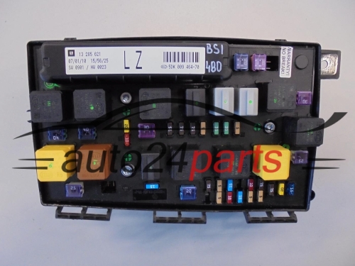 SKRZYNKA ELEKTRYCZNA PRZEKAŻNIKÓW I BEZPIECZNIKÓW MODUŁ NADWOZIA CENTRALKA KOMFORTU BSI OPEL ASTRA H ZAFIRA B 1.9 CDTI 13 285 621, 13285621 LZ, 5DK 009 464-70