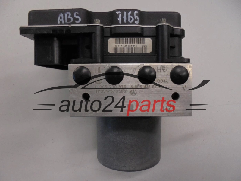 ABS POMPA I STEROWNIK MERCEDES W169 W245 BOSCH 0 265 230 870, 0265230870, A 006 431 67 12, A0064316712, 0 265 951 352, 0265951352