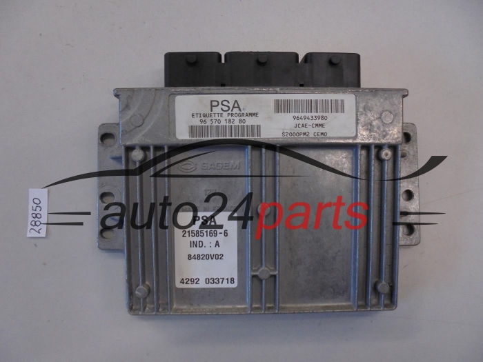 KOMPUTER STEROWNIK SILNIKA CITROEN C4 9657018280, 21585169-6, 215851696, 9649433980