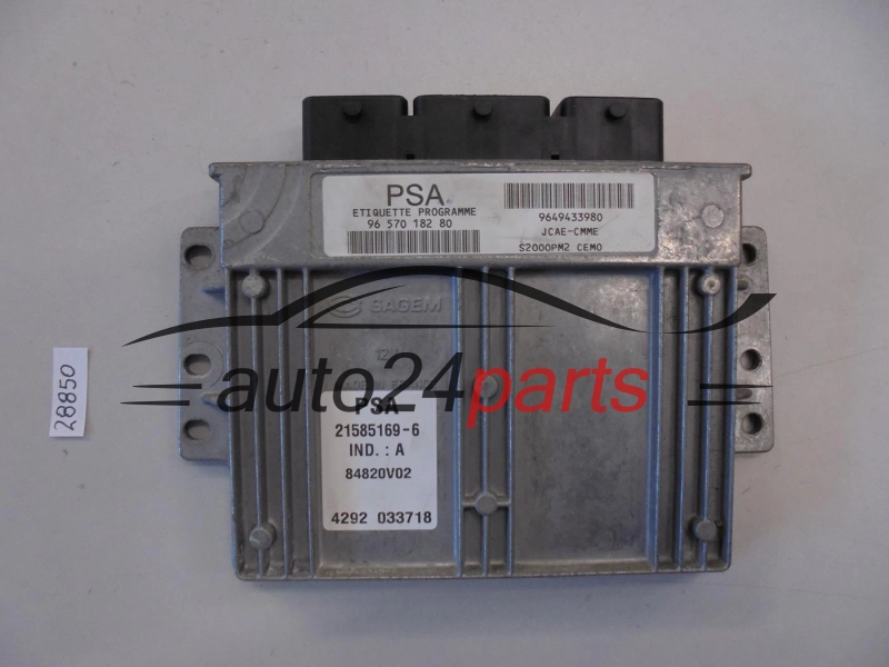 KOMPUTER STEROWNIK SILNIKA CITROEN C4 9657018280, 21585169-6, 215851696, 9649433980