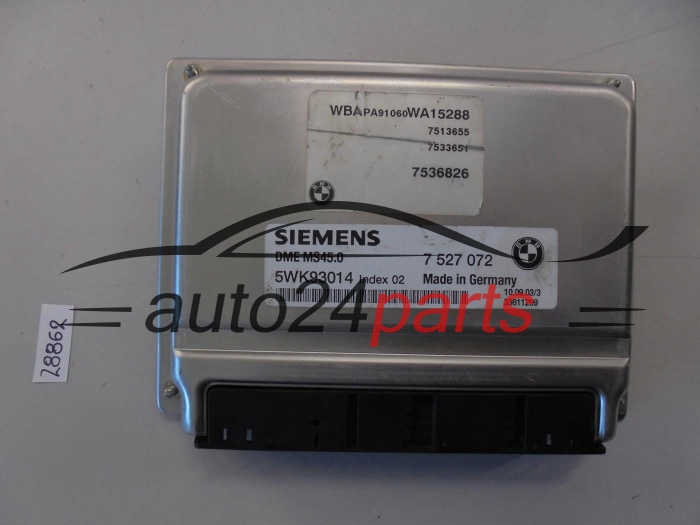 Sterownik silnika BMW E60 525I 5WK93014 7527072