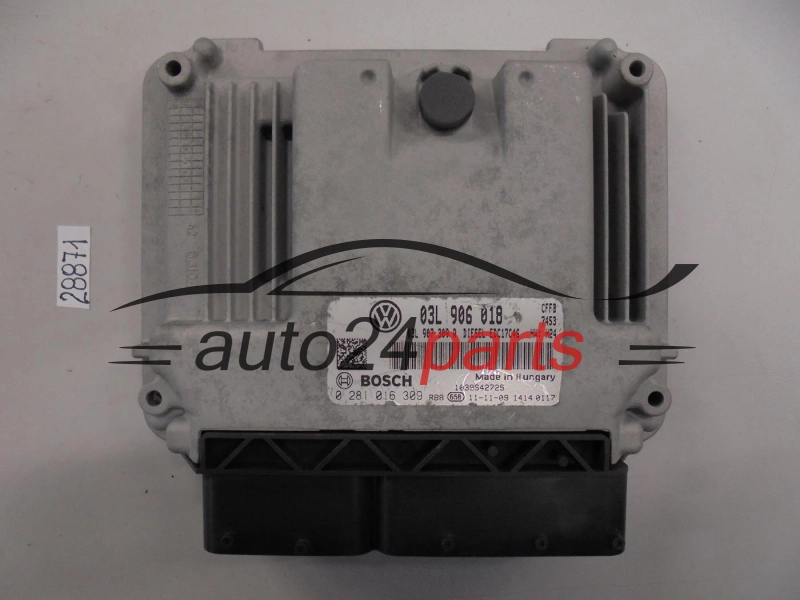 KOMPUTER STEROWNIK SILNIKA VW VOLKSWAGEN GOLF 2.0 TDI BOSCH 0 281 016 309, 0281016309, 03L 906 018, 03L906018