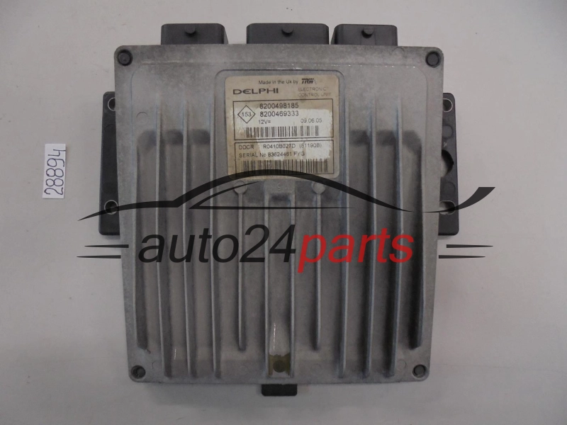 KOMPUTER STEROWNIK SILNIKA RENAULT CLIO 1.5 DCI Delphi R0410B027D, 8200498185, 8200469333