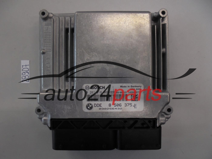 KOMPUTER STEROWNIK SILNIKA BMW SERII 1 E87 118 2.0 DIESEL BOSCH 0281016069, 0 281 016 069, DDE 8506375 -01