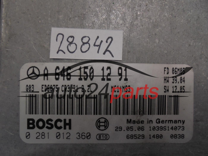 MERCEDES BENZ A6461501291 0281012360 CR3.31
